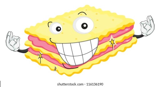 illustration of a cake on a white background