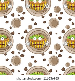 illustration of a cake on a white background