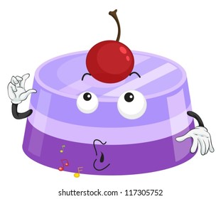 illustration of a cake on a white background