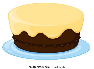 illustration of a cake on a white background