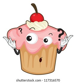 illustration of a cake on a white background