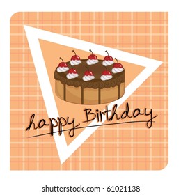 illustration of a cake on a white background