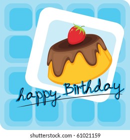 illustration of a cake on a white background