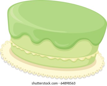 illustration of cake on a white background