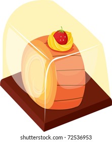 illustration of cake on a white background