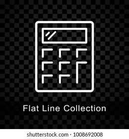 Illustration of calculator icon on checkered background