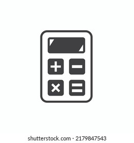 Illustration Of Calculator, Calculator Icon, Vector Art.