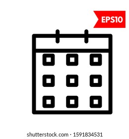 illustration of calendar flat icon