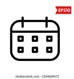 illustration of calendar flat icon