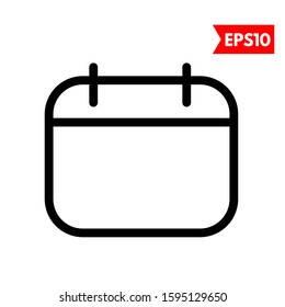 illustration of calendar flat icon
