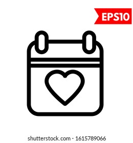 illustration of calendar flat icon