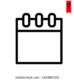 illustration of calendar flat icon