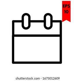 illustration of calendar flat icon