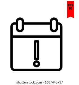 ilustración del icono plano del calendario