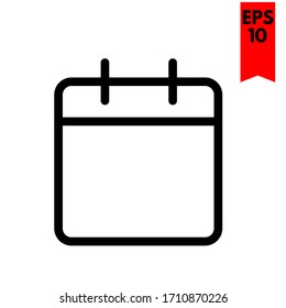 illustration of calendar flat icon
