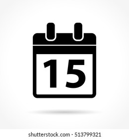 Illustration of calendar icon on white background