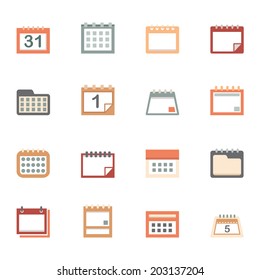 illustration of calendar icons vector