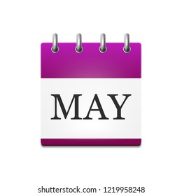 illustration of the calendar in May