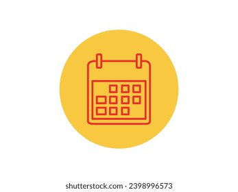 Illustration of calendar schedule vector icon