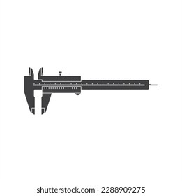 illustration of caliper, a tool used to measure the dimensions of an object.