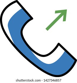 illustration of call flat design