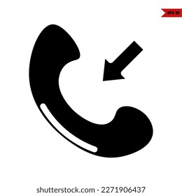 illustration of call glyph icon 