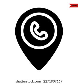 illustration of call glyph icon 