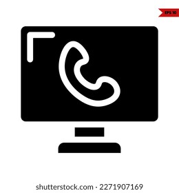 illustration of call glyph icon 