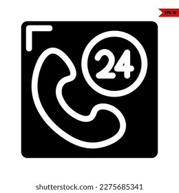 illustration of call glyph icon