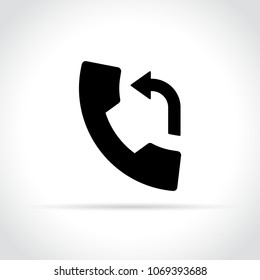 Illustration of callback icon on white background