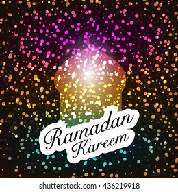 illustration of a Calligraphy background for Eid Mubarak.