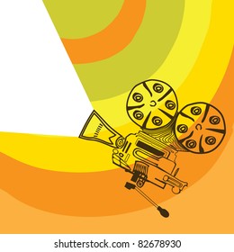 Illustration with camera