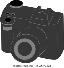illustration of a camera dlsr