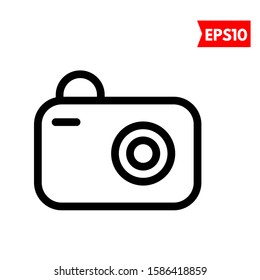 illustration of camera flat icon