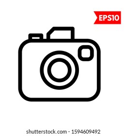 illustration of camera flat icon