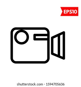 illustration of camera flat icon