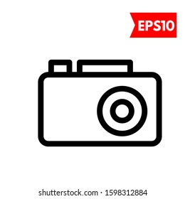 illustration of camera flat icon