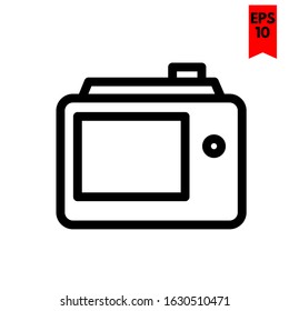 illustration of camera flat icon
