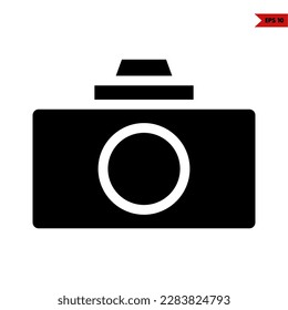 illustration of camera glyph icon 
