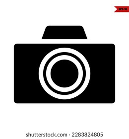 illustration of camera glyph icon 