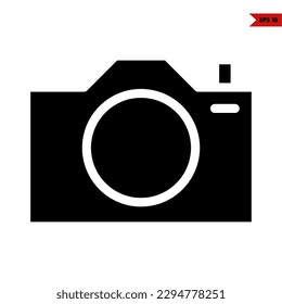 illustration of camera glyph icon