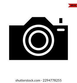 illustration of camera glyph icon