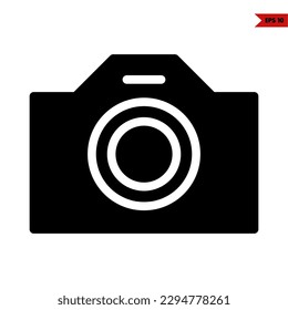 illustration of camera glyph icon