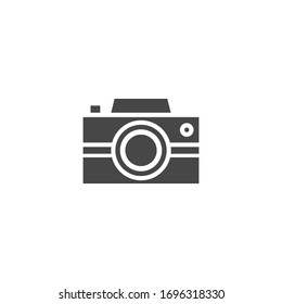 Icono de cámara Ilustración Gráfico de vectores blanco y negro