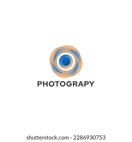 CÁMARA DE ILUSTRACIÓN. VECTOR DE DISEÑO DE ICONOS DE LOGOTIPO DE LENS CONJUNTO BUENO PARA LA CÁMARA DE APLICACIÓN, FOTO