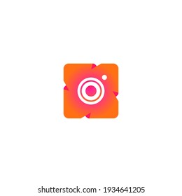 ILLUSTRATION CAMERA LENS LOGO DESIGN TEMPLATE VECTOR GOOD FOR APPS, SOCIAL MEDIA