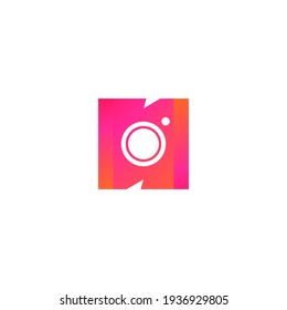 ILLUSTRATION KAMERA LENS LOGO DESIGN TEMPLATVEKTOR GUT FÜR APPS, SOZIALE MEDIEN