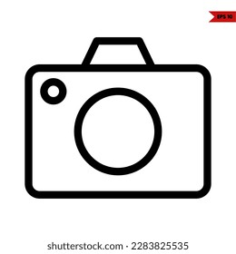 illustration of camera line icon 
