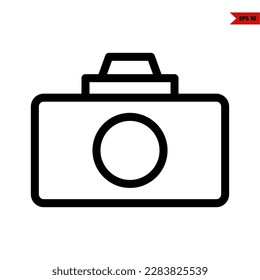 illustration of camera line icon 