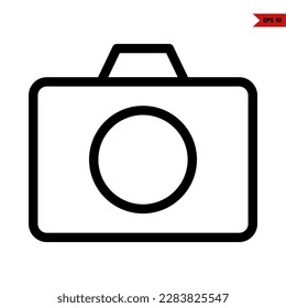 illustration of camera line icon 